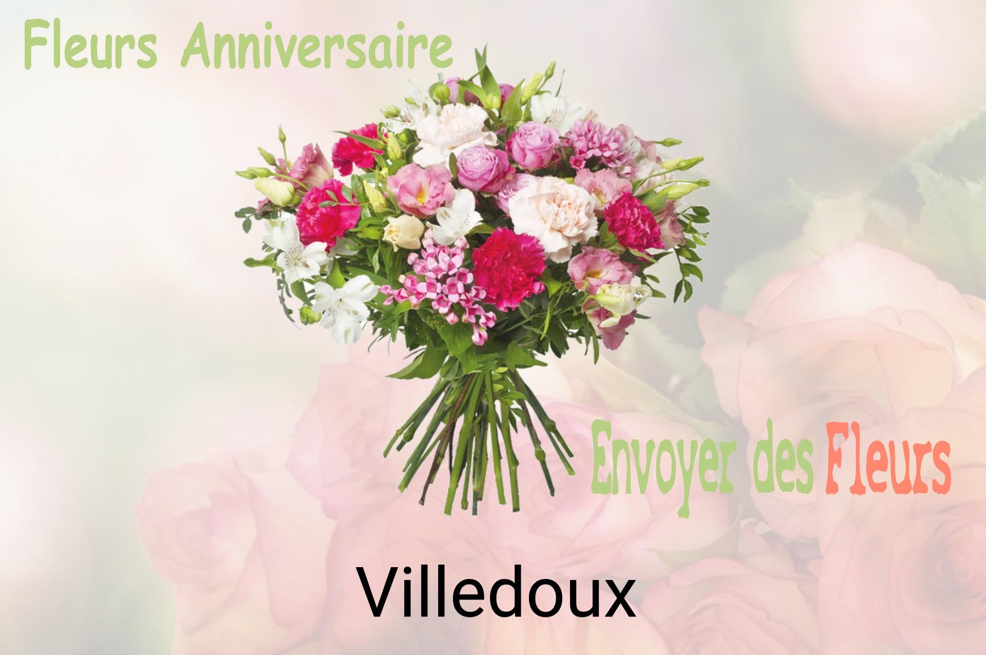 Bouquet de fleurs d’anniversaire livré à Villedoux