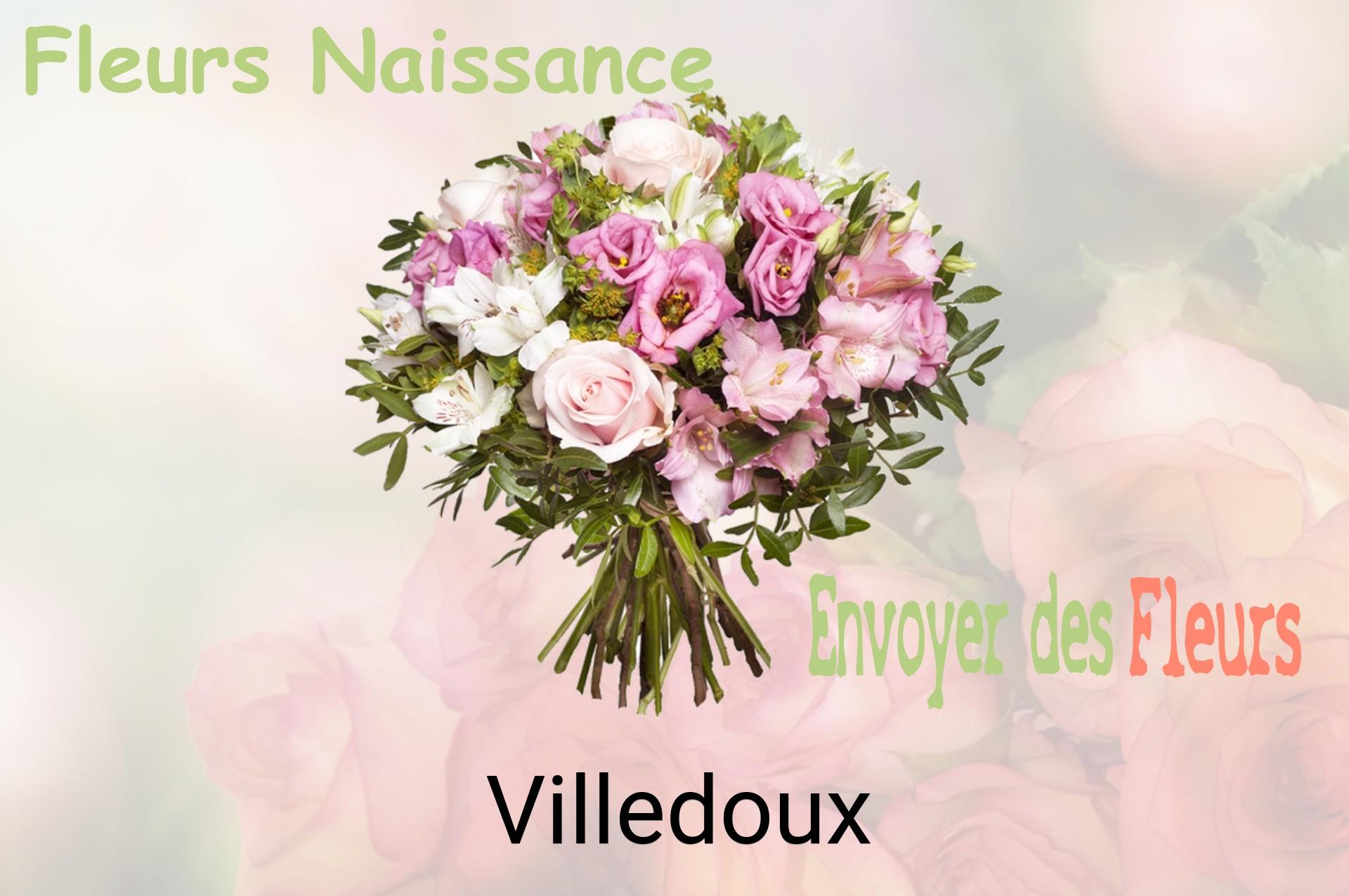 Bouquet de fleurs de naissance livré à Villedoux